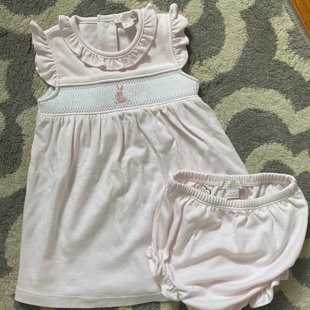 Smocked Bunny Dress and Bloomers